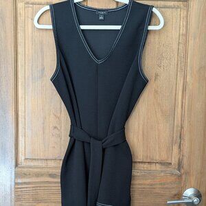 Ann Taylor Factory Black Sleeveless V-Neck Tunic. Size Medium.